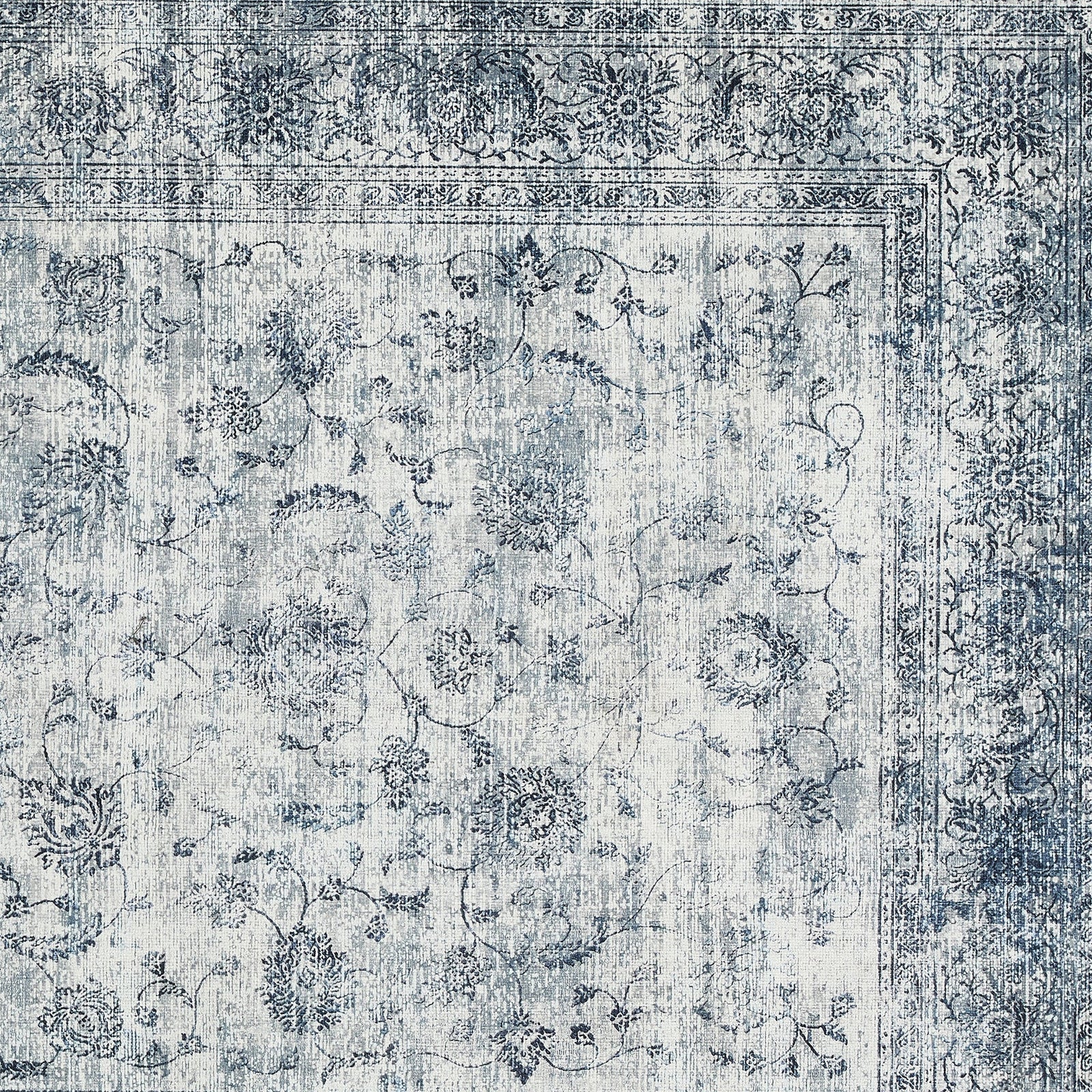 Vintage Imperial Eco-Washable Rug made from recycled cotton, featuring a vintage inspired pattern.