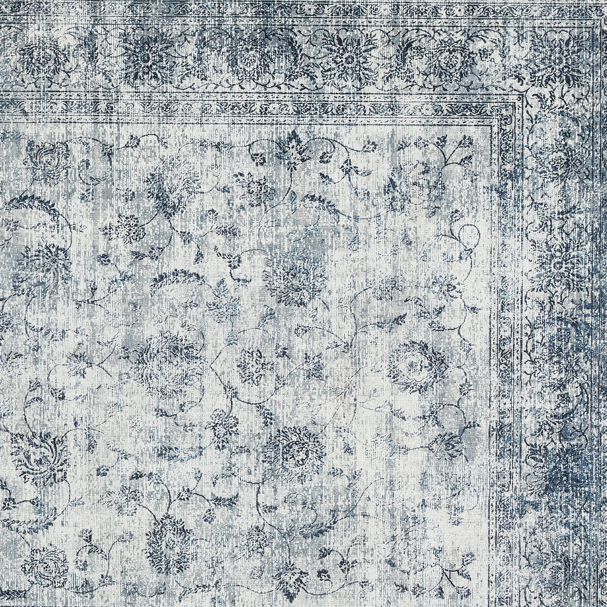 Vintage Imperial Eco-Washable Rug made from recycled cotton, featuring a vintage inspired pattern.