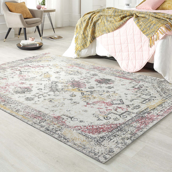 Vogue Rug Pink/Ochre 1