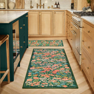 Wallflower Emerald Eco-Washable Runner