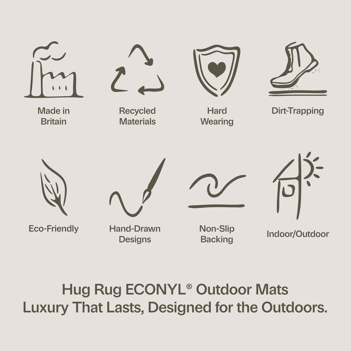 Hug Rug USP icons