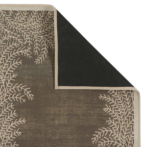 Whispering Fern Mocha Eco-Washable Rug