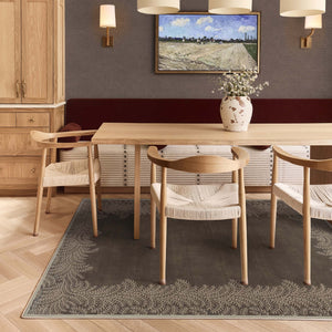 Whispering Fern Mocha Eco-Washable Rug