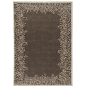 Whispering Fern Mocha Eco-Washable Rug