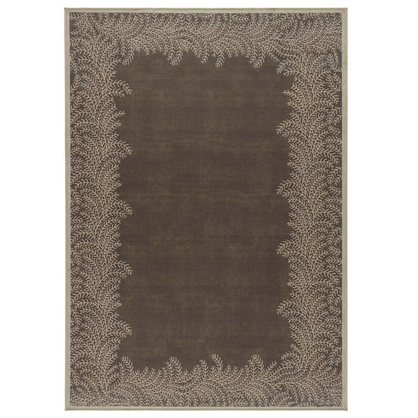 Whispering Fern Mocha Eco-Washable Rug