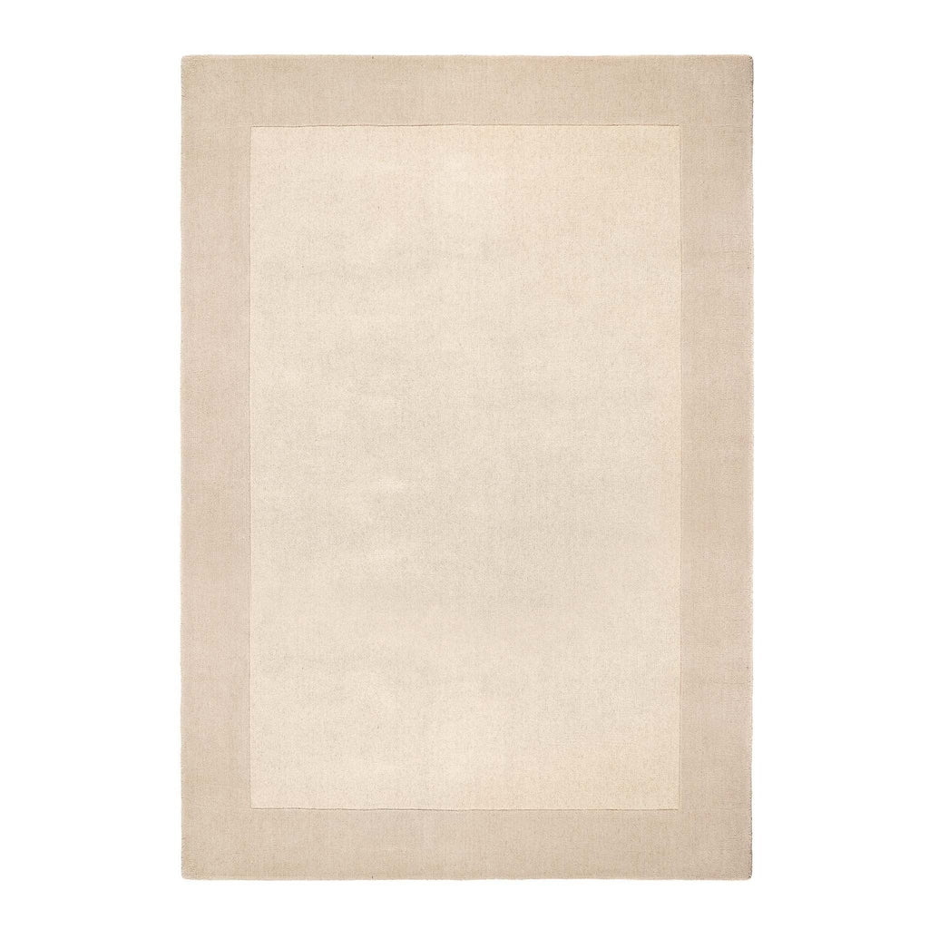 Borders Wool Rug Natural 1