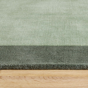 Borders Wool Rug Sage Green 4
