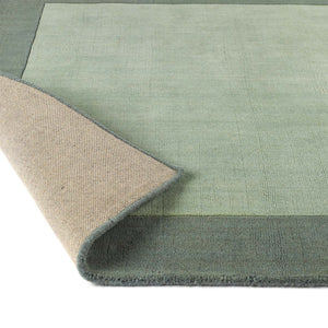 Borders Wool Rug Sage Green 6