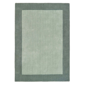 Borders Wool Rug Sage Green 1