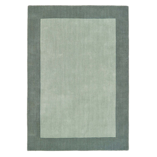 Borders Wool Rug Sage Green 1