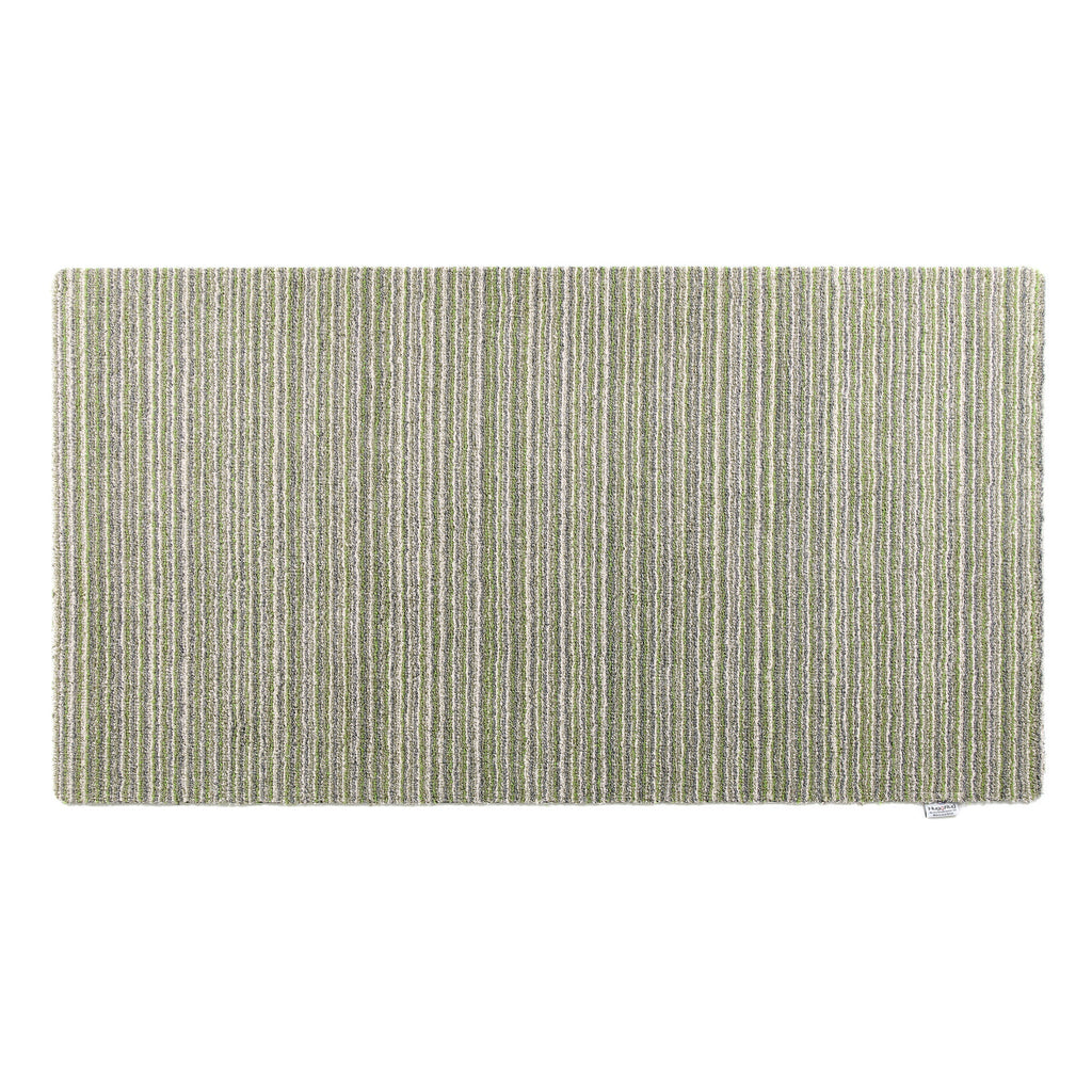 Candy Green Striped Washable Doormat 8