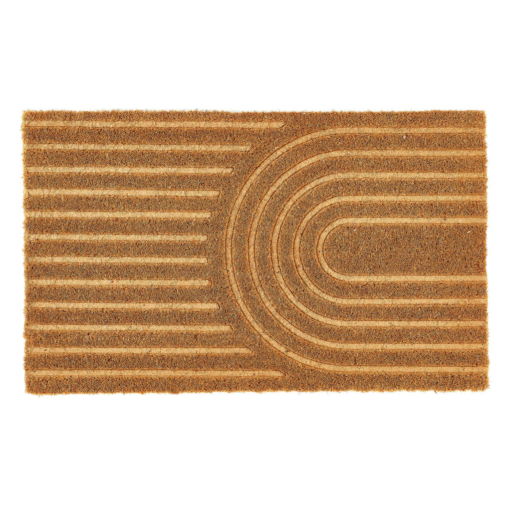 Embossed Coir Curve Doormat 1