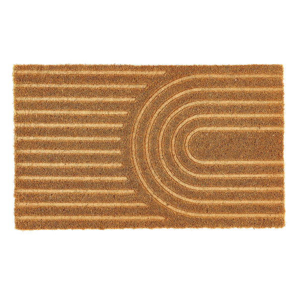 Embossed Coir Curve Doormat 1