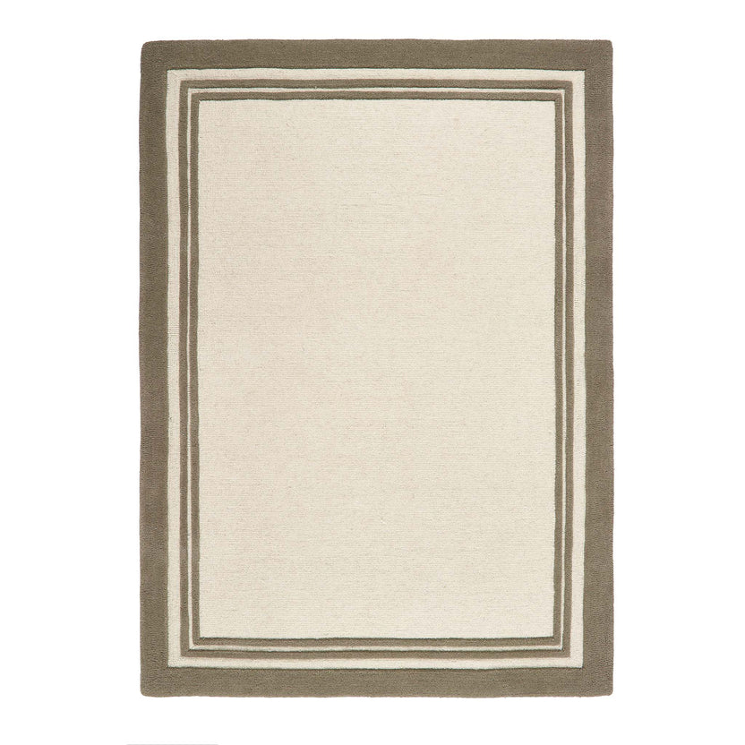 Piper Taupe Wool Rug | Minimalist Wool Rug | Hug Rug