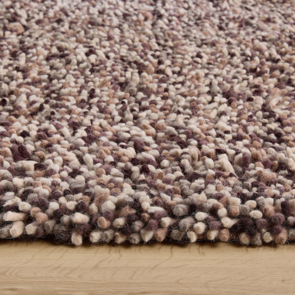 Rocks Shaggy Wool Rug Natural 4