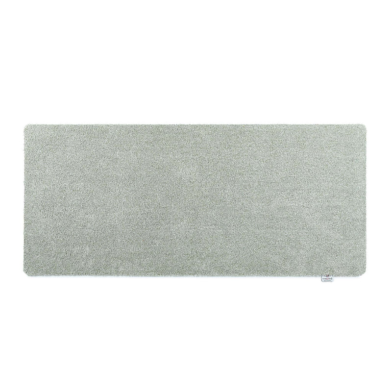 Plain Fleck Soft Green Runner- a 100% recycled material runner in shades of muted green and white.