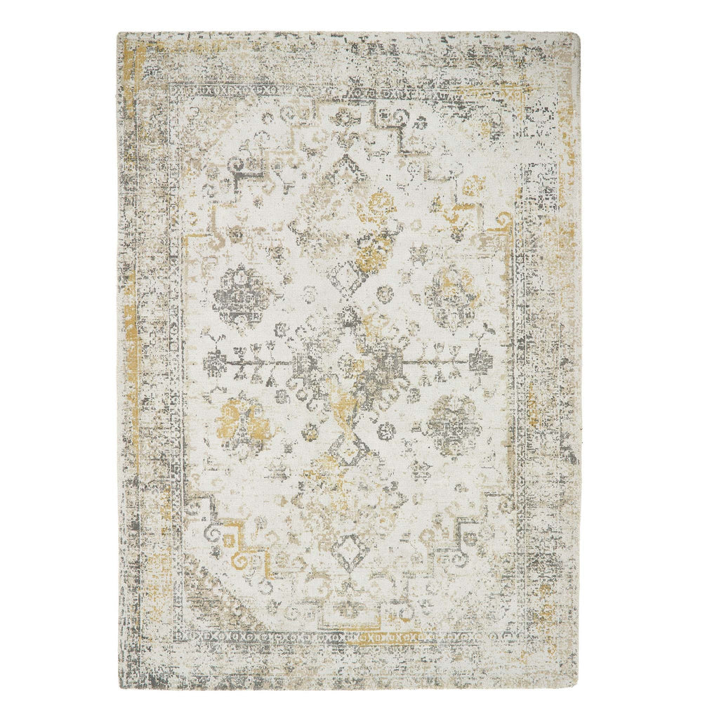 Vogue Rug Light Grey/Ochre 1