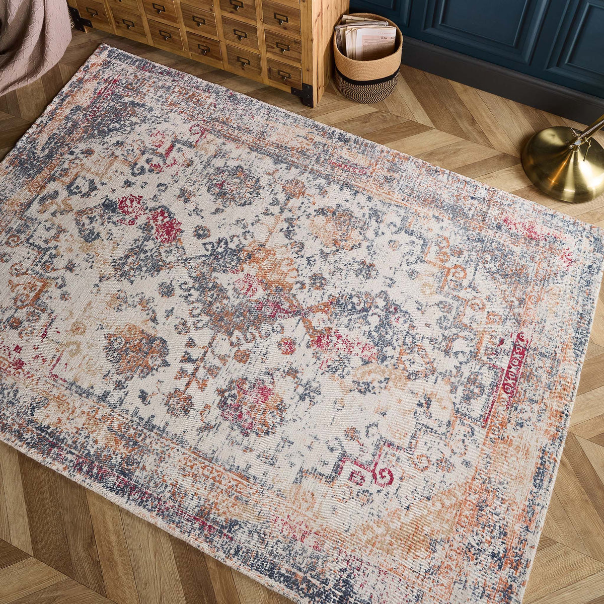 Navy Rust Rug Vogue Rug Navy/Rust | Abstract Rug | Hug Rug