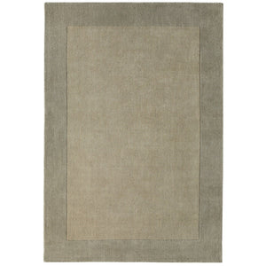 Borders Wool Rug Taupe 1