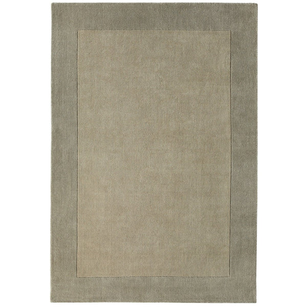 Borders Wool Rug Taupe 1