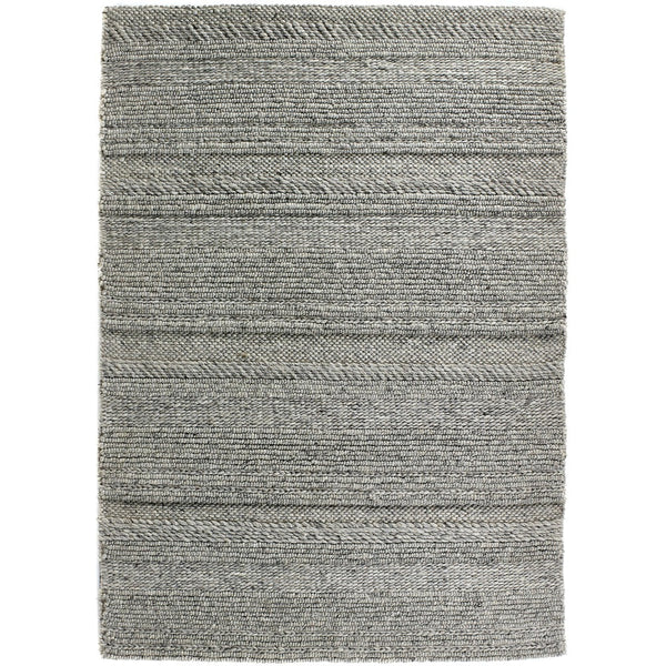 Chunky Knit Rug Grey/Natural 1