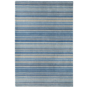 Fine Stripes Rug Blue/Beige 1