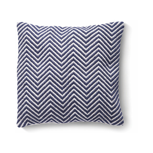Herringbone Cushion Navy 1