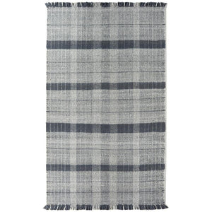 Highland Check Rug Navy 1