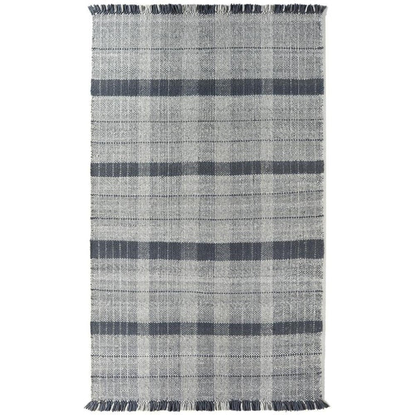 Highland Check Rug Navy 1