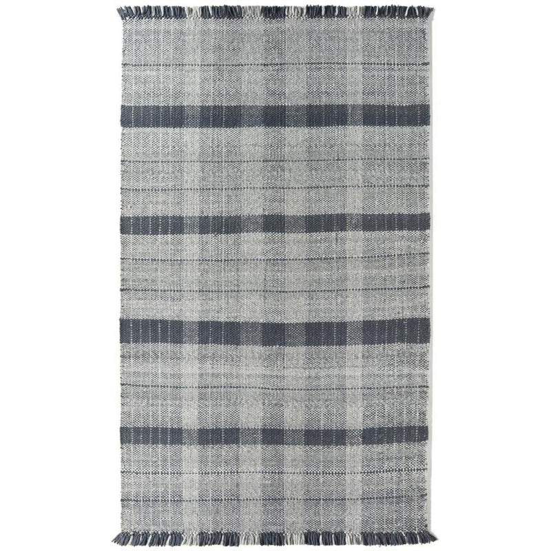 Highland Check Rug Navy 1