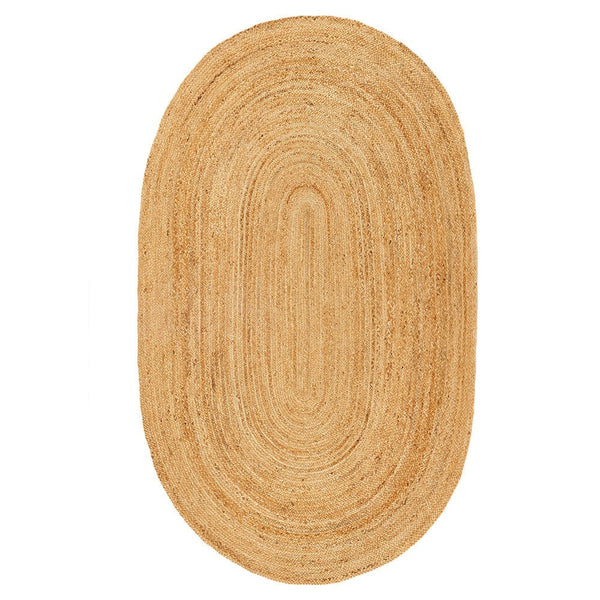 Jute Extra Rug Plain Oval 1