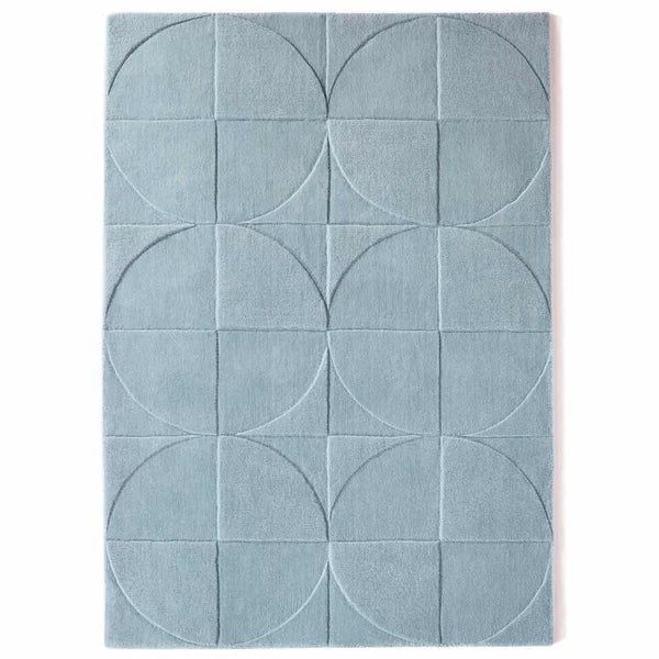 Penny Rug Steel Blue 1
