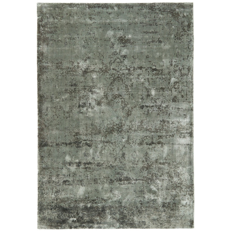 Persia Fossil Mist Rug made from 100% viscose, featuring a diamond pattern in the centre.