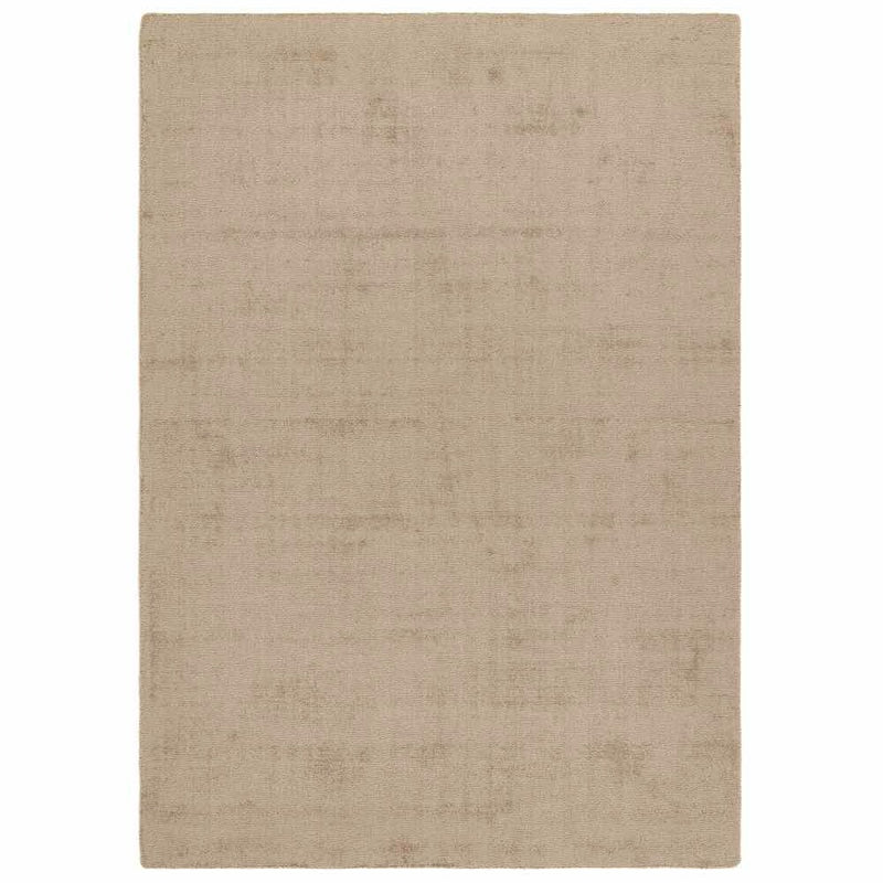 Reef Beige Rug made from 100% recycled materials in a solid beige colour.