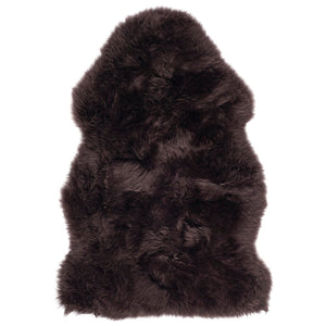 Genuine Sheepskin Rug Chocolate