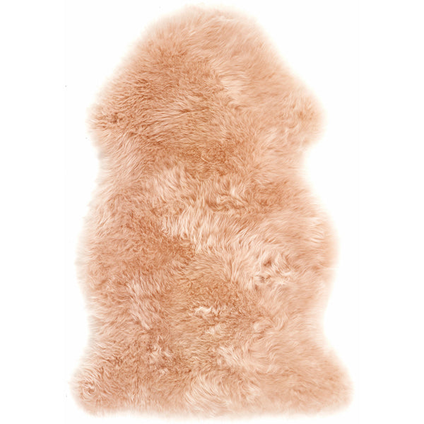 Genuine Sheepskin Rug Peach