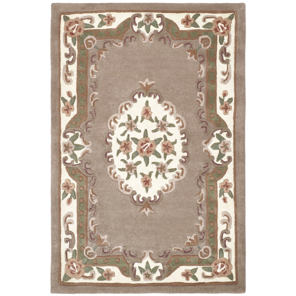 Shensi Aubusson Rug in Beige 1