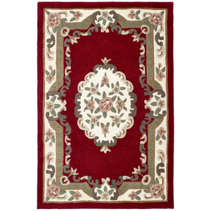 Shensi Aubusson Rug in Wine 1