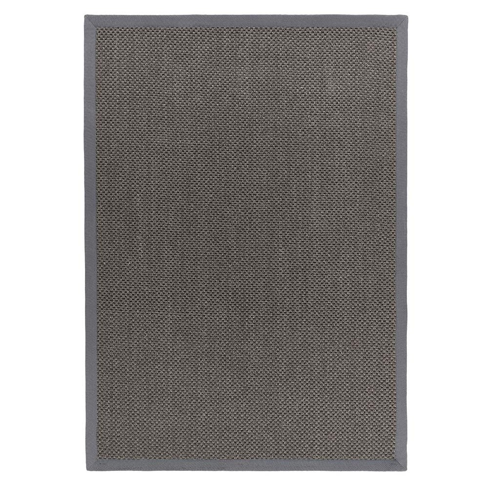 Grey Sisal Rug with Dark Grey Border - Hug Rug