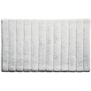 Bamboo Stripe White Bathmat 1