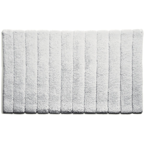 Bamboo Stripe White Bathmat 1