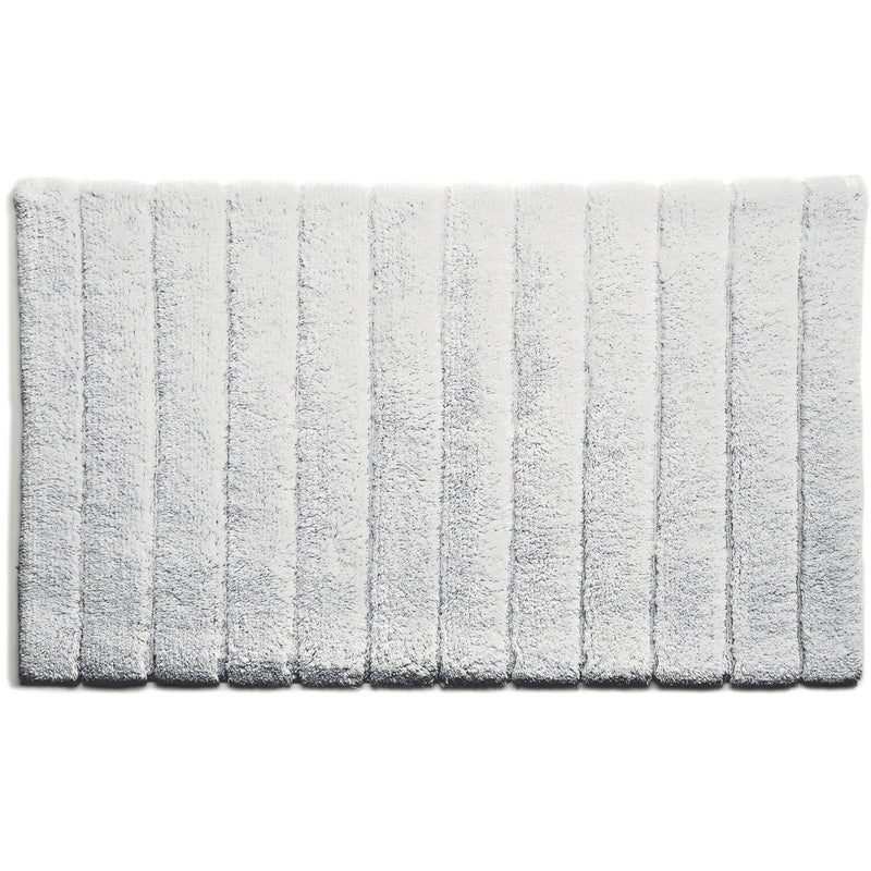 Bamboo Stripe White Bathmat 1